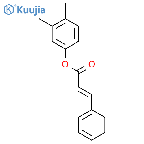 2-Propenoic acid, 3-phenyl-, 3,4-dimethylphenyl ester structure