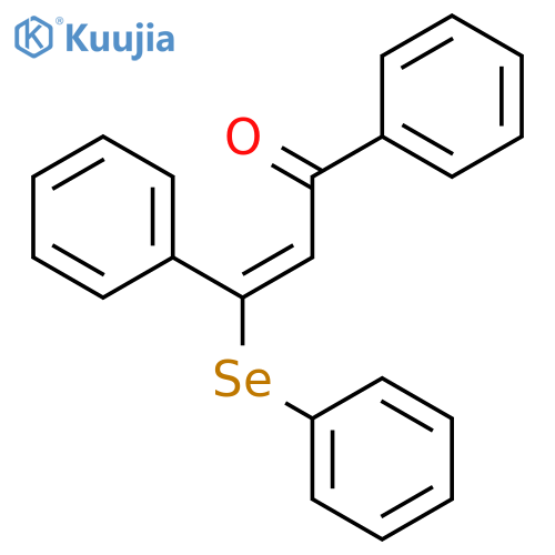 2-Propen-1-one, 1,3-diphenyl-3-(phenylseleno)- structure