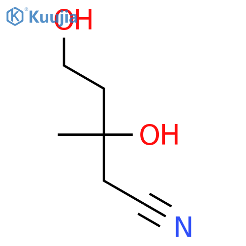 Pentanenitrile, 3,5-dihydroxy-3-methyl- structure