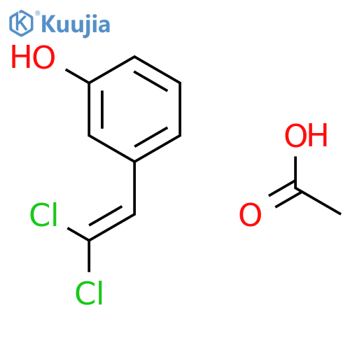PHENOL, 3-(2,2-DICHLOROETHENYL)-, ACETATE structure