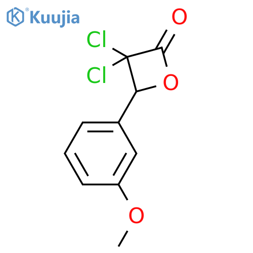 2-OXETANONE, 3,3-DICHLORO-4-(3-METHOXYPHENYL)- structure