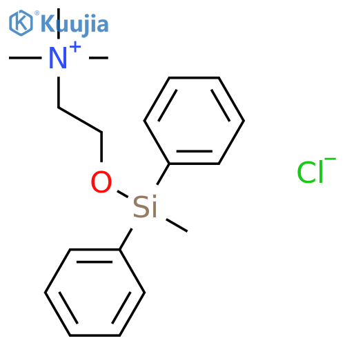 Ethanaminium, N,N,N-trimethyl-2-[(methyldiphenylsilyl)oxy]-, chloride structure