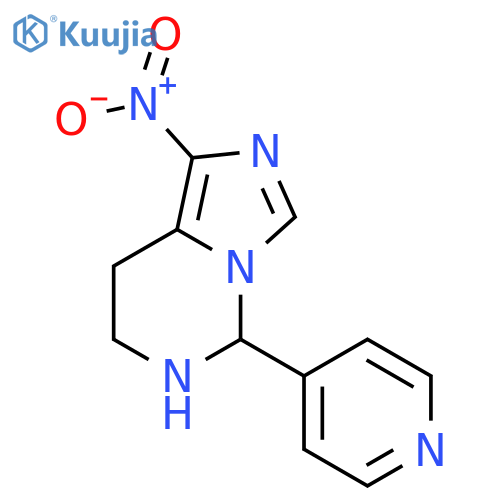 IMIDAZO[1,5-C]PYRIMIDINE, 5,6,7,8-TETRAHYDRO-1-NITRO-5-(4-PYRIDINYL)- structure