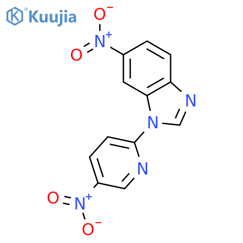 1H-BENZIMIDAZOLE, 6-NITRO-1-(5-NITRO-2-PYRIDINYL)- structure