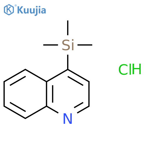 Quinoline, 4-(trimethylsilyl)-, hydrochloride structure