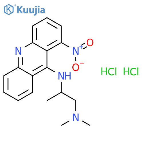 1,2-Propanediamine,N1,N1-dimethyl-N2-(1-nitro-9-acridinyl)-, hydrochloride (1:2) structure