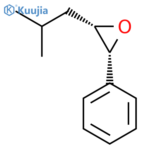 OXIRANE, 2-(2-METHYLPROPYL)-3-PHENYL-, CIS- structure