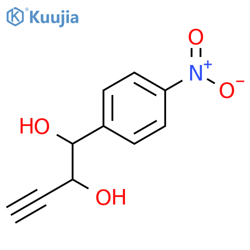 3-Butyne-1,2-diol, 1-(4-nitrophenyl)- structure