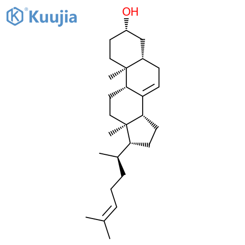 5α-Cholesta-7,24-dien-3β-ol structure