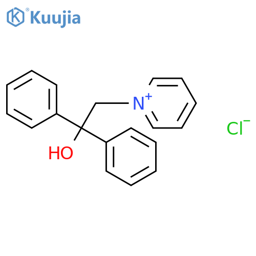 Pyridinium, 1-(2-hydroxy-2,2-diphenylethyl)-, chloride structure