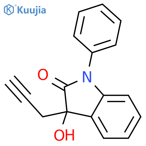 2H-Indol-2-one, 1,3-dihydro-3-hydroxy-1-phenyl-3-(2-propynyl)- structure