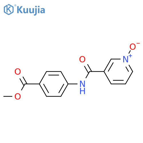 methyl 4-{[(1-oxidopyridin-3-yl)carbonyl]amino}benzoate structure