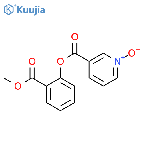 3-Pyridinecarboxylicacid, 2-(methoxycarbonyl)phenyl ester, 1-oxide structure