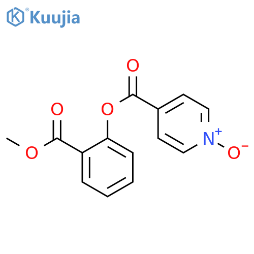 4-Pyridinecarboxylicacid, 2-(methoxycarbonyl)phenyl ester, 1-oxide structure