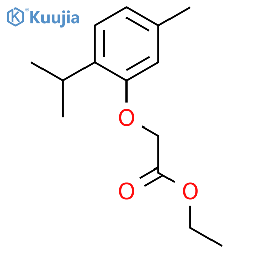 Ethyl 2-(2-isopropyl-5-methylphenoxy)acetate structure