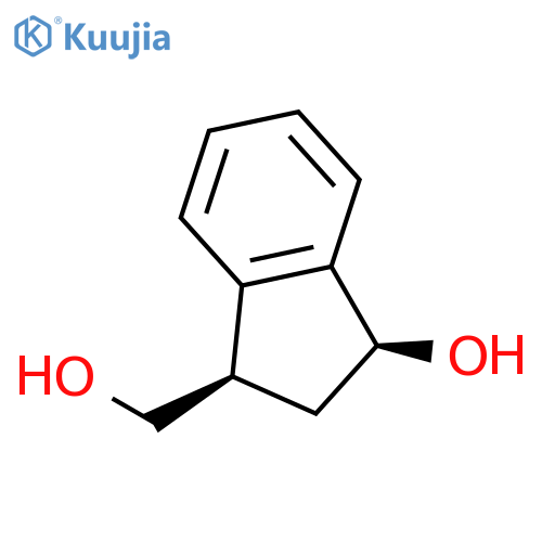 1H-Indene-1-methanol, 2,3-dihydro-3-hydroxy-, (1R,3S)-rel-(-)- structure