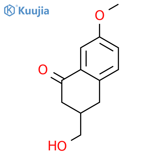 1(2H)-Naphthalenone, 3,4-dihydro-3-(hydroxymethyl)-7-methoxy-, (3S)- structure