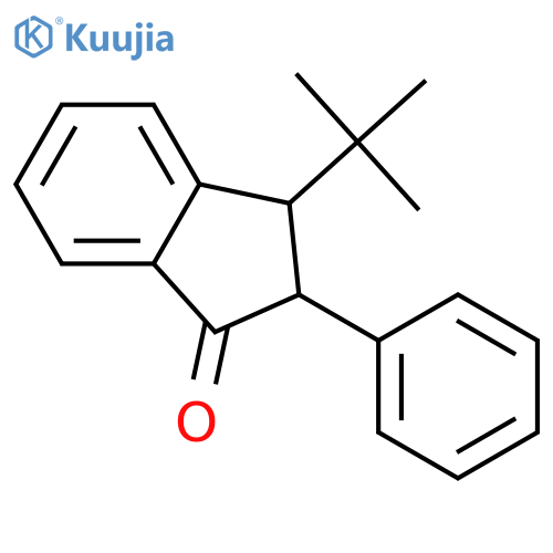 1H-INDEN-1-ONE, 3-(1,1-DIMETHYLETHYL)-2,3-DIHYDRO-2-PHENYL- structure