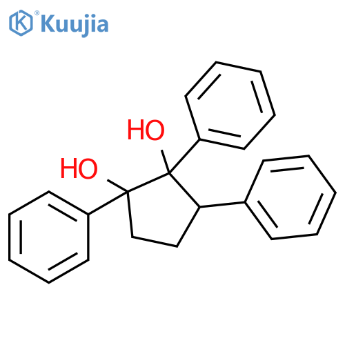 1,2-CYCLOPENTANEDIOL, 1,2,3-TRIPHENYL- structure