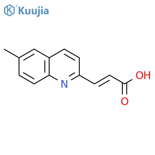 2-Propenoic acid, 3-(6-methyl-2-quinolinyl)-, (2E)- structure