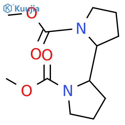 [2,2'-Bipyrrolidine]-1,1'-dicarboxylic acid, dimethyl ester structure