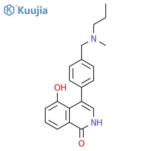 1(2H)-Isoquinolinone,5-hydroxy-4-[4-[(methylpropylamino)methyl]phenyl]- structure