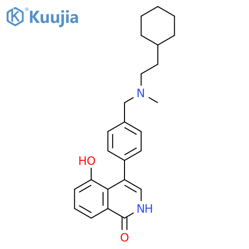 1(2H)-Isoquinolinone,4-[4-[[(2-cyclohexylethyl)methylamino]methyl]phenyl]-5-hydroxy- structure