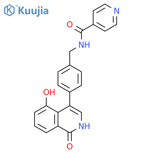4-Pyridinecarboxamide,N-[[4-(1,2-dihydro-5-hydroxy-1-oxo-4-isoquinolinyl)phenyl]methyl]- structure
