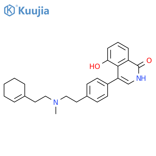 1(2H)-Isoquinolinone,4-[4-[2-[[2-(1-cyclohexen-1-yl)ethyl]methylamino]ethyl]phenyl]-5-hydroxy- structure