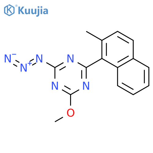1,3,5-Triazine, 2-azido-4-methoxy-6-(2-methyl-1-naphthalenyl)- structure