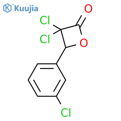 2-Oxetanone, 3,3-dichloro-4-(3-chlorophenyl)- structure