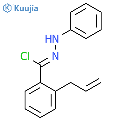 Benzenecarbohydrazonoyl chloride, N-phenyl-2-(2-propenyl)- structure