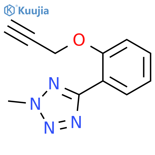 2H-Tetrazole, 2-methyl-5-[2-(2-propynyloxy)phenyl]- structure
