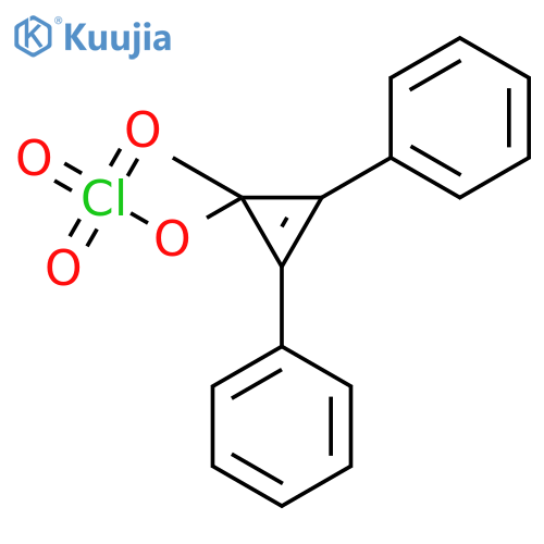 PERCHLORIC ACID, 1-METHYL-2,3-DIPHENYL-2-CYCLOPROPEN-1-YL ESTER structure