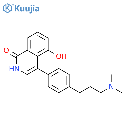 1(2H)-Isoquinolinone, 4-[4-[3-(dimethylamino)propyl]phenyl]-5-hydroxy- structure