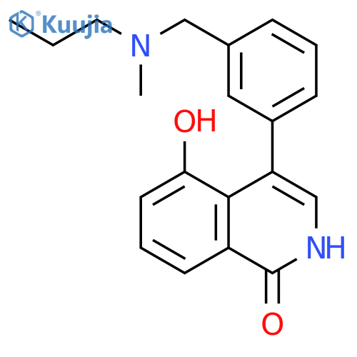 1(2H)-Isoquinolinone,5-hydroxy-4-[3-[(methylpropylamino)methyl]phenyl]- structure
