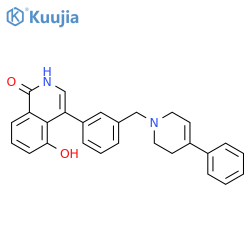 1(2H)-Isoquinolinone,4-[3-[(3,6-dihydro-4-phenyl-1(2H)-pyridinyl)methyl]phenyl]-5-hydroxy- structure