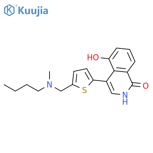 1(2H)-Isoquinolinone,4-[5-[(butylmethylamino)methyl]-2-thienyl]-5-hydroxy- structure