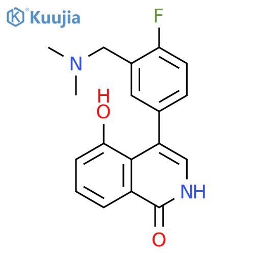 1(2H)-Isoquinolinone,4-[3-[(dimethylamino)methyl]-4-fluorophenyl]-5-hydroxy- structure