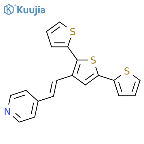 Pyridine, 4-[(1E)-2-[2,2':5',2''-terthiophen]-3'-ylethenyl]- structure