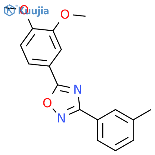 1,2,4-Oxadiazole, 5-(3,4-dimethoxyphenyl)-3-(3-methylphenyl)- structure