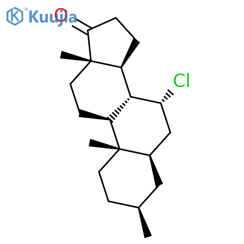 Androstan-17-one, 7-chloro-3-methyl-, (3b,5a,7a)- structure
