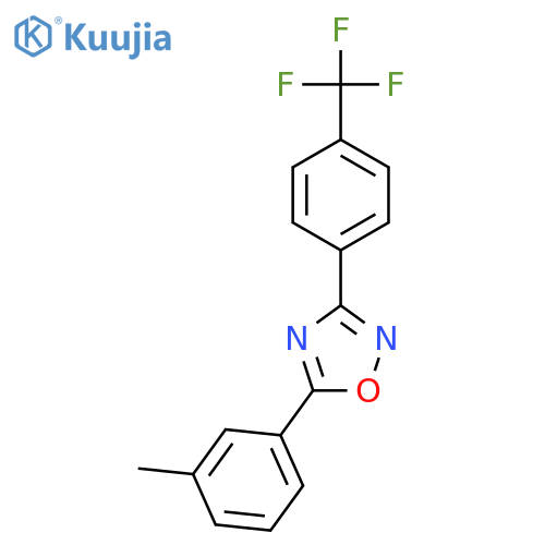 1,2,4-Oxadiazole, 5-(3-methylphenyl)-3-[4-(trifluoromethyl)phenyl]- structure