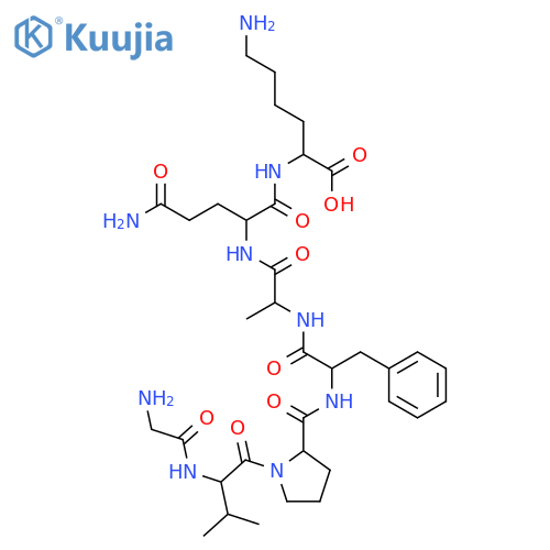 L-Lysine, glycyl-L-valyl-L-prolyl-L-phenylalanyl-L-alanyl-L-glutaminyl- structure