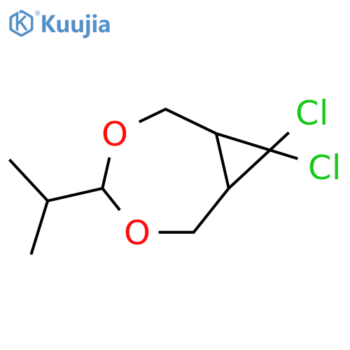 3,5-Dioxabicyclo[5.1.0]octane, 8,8-dichloro-4-(1-methylethyl)- structure
