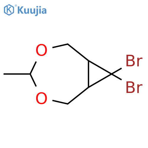 3,5-Dioxabicyclo[5.1.0]octane, 8,8-dibromo-4-methyl-, (1R,7S)-rel- structure