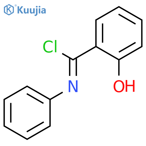 Benzenecarboximidoyl chloride, 2-hydroxy-N-phenyl- structure