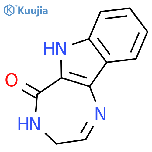 1,4-Diazepino[6,5-b]indol-5(4H)-one, 3,6-dihydro- structure