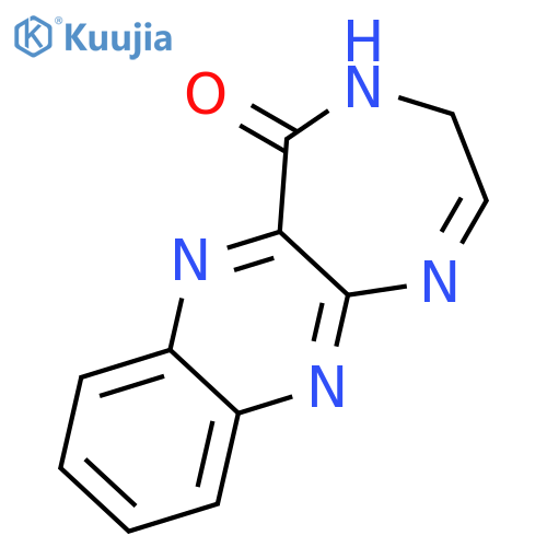 5H-1,4-Diazepino[5,6-b]quinoxalin-5-one, 3,4-dihydro- structure