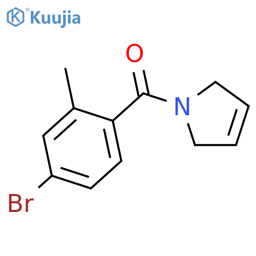 1H-Pyrrole, 1-(4-bromo-2-methylbenzoyl)-2,5-dihydro- structure